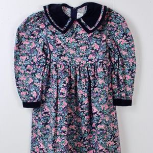 SIMI Girls Dress 5 Navy Blue Pinwale Corduroy